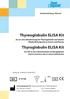 Thyreoglobulin ELISA Kit. Thyroglobulin ELISA Kit IVD. Zur in-vitro-bestimmung des Thyreoglobulin und dessen Wiederfindungsrate in Serum und Plasma