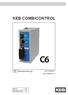KEB COMBICONTROL. D Betriebsanleitung C6-COMPACT C6-COMPACT II 00C6NDB-BA00