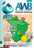 Ausgabe 1/03. Abfall-Wirtschaftsbetrieb des Landkreises Neu-Ulm Umwelt-Zeitung. Die Abfallbilanz. Die Kommunen haben sich entschieden!