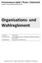 Pensionskasse Optik / Photo / Edelmetall (proparis Vorsorge-Stiftung Gewerbe Schweiz) Organisations- und Wahlreglement