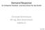 Demand Response im Schweizer Kontext und eine Vision für die IGsHA. Christoph Brönnimann IBT Ing. Büro Brönnimann