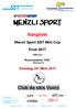 Rangliste. Menzli Sport SST Mini Cup. Final 2017 U09 U11. Riesenslaloms 1559 (Rennen 2) Sonntag, 05. März Club da skis Vuorz