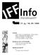 IFF Info, Zeitschrift des Interdisziplinären Zentrums für Frauen- und Geschlechterforschung 21. Jg., Nr. 28, 2004 ISSN X