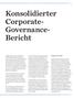 Konsolidierter Corporate- Governance- Bericht