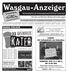 Wasgau-Anzeiger. mit den amtlichen Bekanntmachungen. Wochenblatt für die Verbandsgemeinde Dahner Felsenland. LESUNG: Die Endlosschleife des Wahnsinns