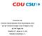 Antworten der. Christlich Demokratischen Union Deutschlands (CDU) und der Christlich-Sozialen Union in Bayern (CSU) auf die Fragen der