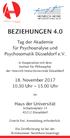 BEZIEHUNGEN November Uhr Uhr. Haus der Universität Schadowplatz Düsseldorf. Eintritt frei. Anmeldung erforderlich.