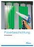 { INSERT PHOTO } Pulverbeschichtung. Produktkatalog