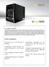 Product Highlights: actinas Cube RDX. Unterstützt bis zu 5 hot-swap SATA II Festplatten