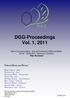 DGG-Proceedings Vol. 1, 2011