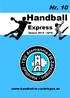 Nr. 10. Handball. Express Saison 2015 /
