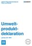 Geberit Waschtischarmaturen Piave und Brenta. Umwelt- produkt- deklaration. gemäss EN 15804