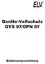 Geräte-Vollschutz GVS 97/OPN 97