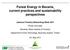Forest Energy in Bavaria, current practices and sustainability perspectives
