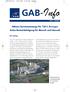 GAB-Info. Höhere Durchsatzmenge für TREA-Breisgau Keine Beeinträchtigung für Mensch und Umwelt. Der Antrag
