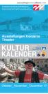 Ausstellungen Konzerte Theater KULTUR KALENDER