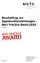 Beschaffung von Ingenieurdienstleistungen Best Practice Award 2010