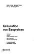 Kalkulation von Baupreisen. /Bauwerk. Prof. Dr.-Ing. Gerhard Drees Dr.-Ing. Wolfgang Paul