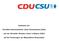 Antworten der. Christlich Demokratischen Union Deutschlands (CDU) und der Christlich-Sozialen Union in Bayern (CSU)