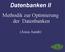 Datenbanken II. Methodik zur Optimierung der Datenbanken. (Aissa Aarab)