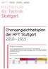 Chancengleichheitsplan der HFT Stuttgart