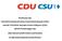 Positionen der Christlich Demokratischen Union Deutschlands (CDU) und der Christlich-Sozialen Union in Bayern (CSU) auf die Forderungen des