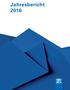 Das VBV Jahr 2016 Jahresbericht in Zahlen