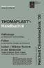 Reichelt Chemietechnik 06. THOMAPLAST - Handbuch II. Halbzeuge aus Elastomeren und Kunststoffen. Folien aus Kunststoffen, Metallen und Kohlenstoff