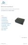 Benutzerhandbuch. Avisaro WLAN Device Box mit CAN-Schnittstelle. Inhalt. für Produkte W23133, W26833, W2C Funktionsweise. 2.