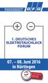 Deutsche Forschungsgesellschaft für Oberflächenbehandlung e.v. 1. Deutsches Elektrotauchlack Forum Juni 2016 in Nürtingen