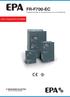 Auch in Schutzart IP 54 erhältlich FR-F700-EC. Frequenzumrichter für Drehstrommotore von 0,75 bis 630 kw