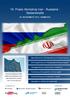 16. Praxis Workshop Iran - Russland - Seidenstraße
