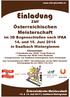 Einladung. zur Österreichischen Meisterschaft. im 3D Bogenschießen nach IFAA 14. und 15. Juni 2014 in Saalbach Hinterglemm