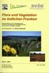 Flora und Vegetation im östlichen Franken