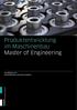Produktentwicklung im Maschinenbau Master of Engineering