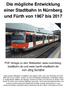 Die mögliche Entwicklung einer Stadtbahn in Nürnberg und Fürth von 1967 bis 2017