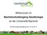 Willkommen im Bachelorstudiengang Geoökologie an der Universität Bayreuth