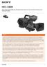 Super-Motion-Kamera-Multiformat-HD-Systemkamera mit drei 2/3''-Power-HAD-HD-CCD-Sensoren und Glasfaserschnittstelle