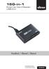 150-in-1. Handbuch / Manual / Manuel. Externer Card Reader USB 2.0