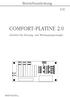 COMFORT-PLATINE 2.0. Betriebsanleitung DE. Zubehör für Heizung- und Wärmepumpenregler