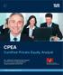 CPEA. Certified Private Equity Analyst. Das zertifizierte Weiterbildungsprogramm der TUM School of Management in Zusammenarbeit mit dem BVK