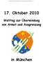 17. Oktober 2010 Welttag zur Überwindung von Armut und Ausgrenzung in München