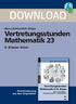 DOWNLOAD. Vertretungsstunden Mathematik Klasse: Kreis. Vertretungsstunden Mathematik 9./10. Klasse. Marco Bettner/Erik Dinges
