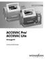 ACCUVAC Pro/ ACCUVAC Lite. Absauggerät. Gebrauchsanweisung