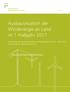 ANALYSE. Ausbausituation der Windenergie an Land im 1. Halbjahr 2017