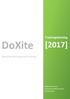 Trainingskatalog. DoXite [2017] Übersicht der Kurse und Termine