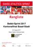 Bebbi-Sprint 2017 Kantonalfinal Basel-Stadt. 26. August 2017 Basel, Stadion Schützenmatte