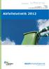 Abfallstatistik Anlage 1 zur Vorlage Nr. /2013 an den Betriebsausschuss vom