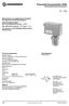 Pneumatik-Druckschalter 20DD Edelstahlfaltenbalg-Fühlersystem