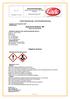 Sicherheitsdatenblatt gemäß Verordnung (EG) 1907/2006 (REACH) 1 Stoff-/Zubereitungs- und Firmenbezeichnung